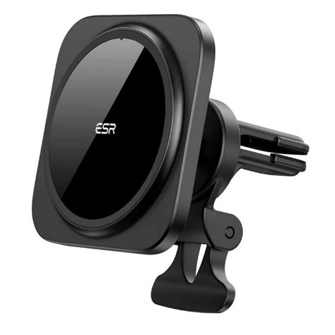 Suport Auto Esr Halolock Magnetic Vent Car Mount Compatibil Magsafe Rotire 360 Grade Negru