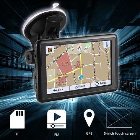 5 Zoll GPS Navigation 128 MB 4G HD TFT Touchscreen FM Transmitter EU