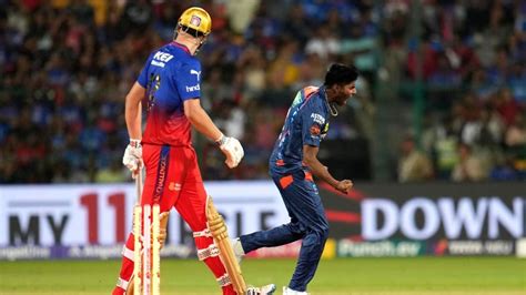 Lsg Defeat Rcb By 28 Runs Mayank Yadavs Three For Powers Victory