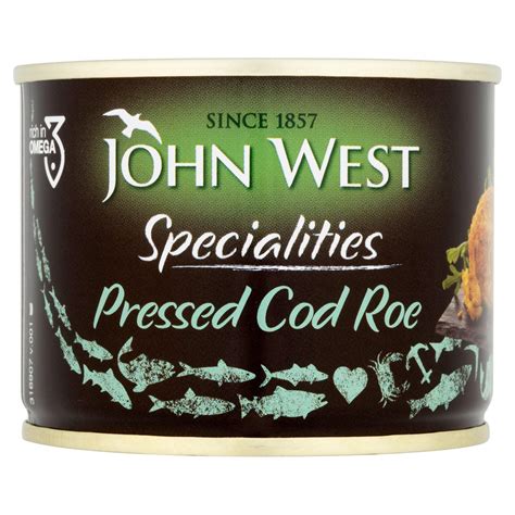 John West Specialities Pressed Cod Roe 200g Tinned Fish And Seafood