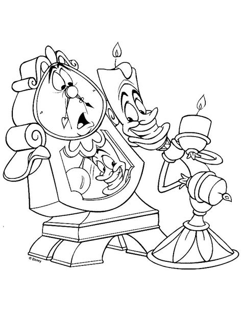 Beauty and the beast Coloring Pages - Coloringpages1001.com