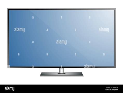 TV screen. Modern stylish led type. Large computer monitor display ...