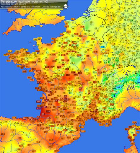 Cartes Des Stations Météo En Temps Réel En France En Europe Et Dans Le