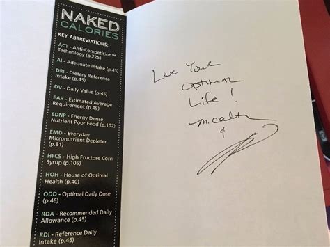 Naked Calories Jayson And Mira Calton Hardcover Bookmark Wellness NEW SIGNED EBay