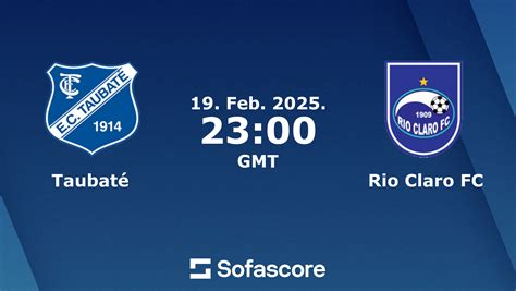 Taubate X Rio Claro - Taubaté vs Rio Claro FC live score, H2H and lineups | Sofascore