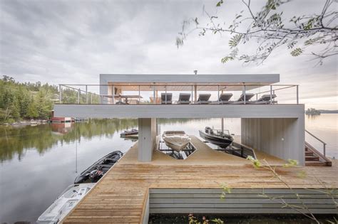 boathouse cibinel architecture archdaily
