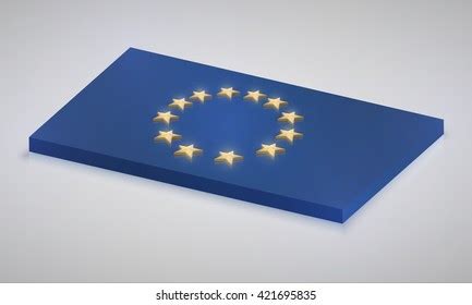 European Union Flag 3d Vector Illustration Stock Vector Royalty Free