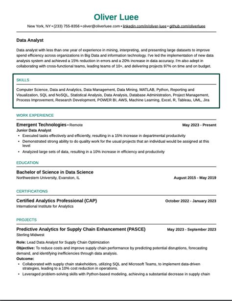 Combination Resume Template