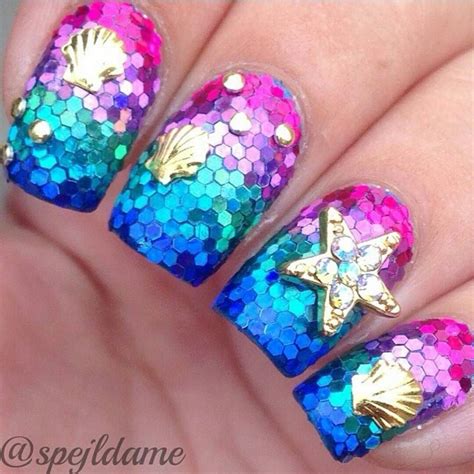 Dailycharme On Instagram Gorgeous Mermaid Princess Nails By