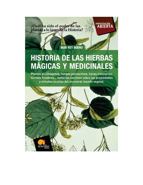 Historia De Las Hierbas Mágicas Y Medicinales Plantas Alucinógenas