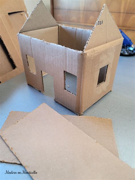 Diy Cardboard Miniature Houses Modern On Monticello