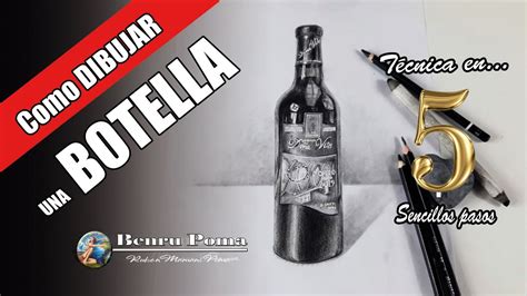 Como Dibujar Una Botella De Vino T Cnica En Cinco Sencillos Pasos