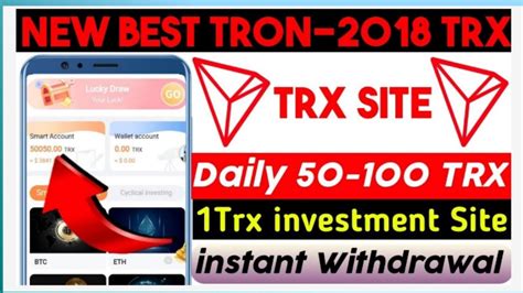 New Best Tron 2018 Trx Mining Site Daily Income Tron Trx Earning