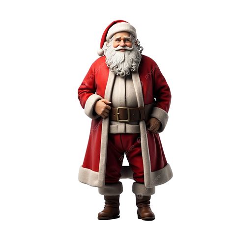 Claus Santa، عزل عزل، على أبيض، الخلفية، 3d، Render، Illustration