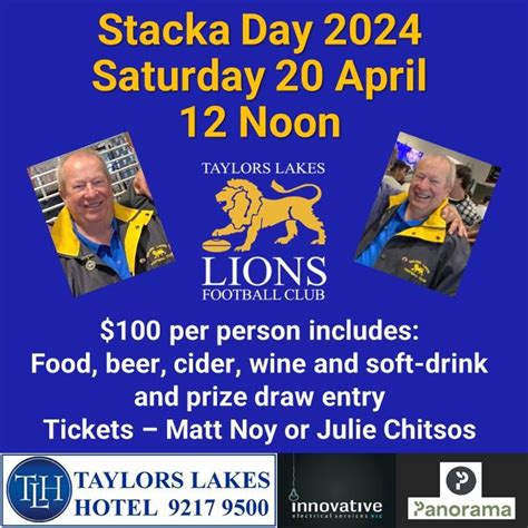 Stacka Day 2024 Taylors Lakes Football Club Deer Park 20 April 2024