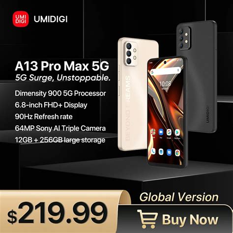 En Stock Umidigi A Pro Max G Smartphone Gb Gb De La