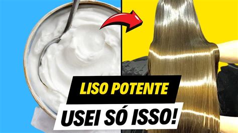 Liso Super Potente Alisa Sem Qu Mica Cabelo Liso Espelhado Youtube