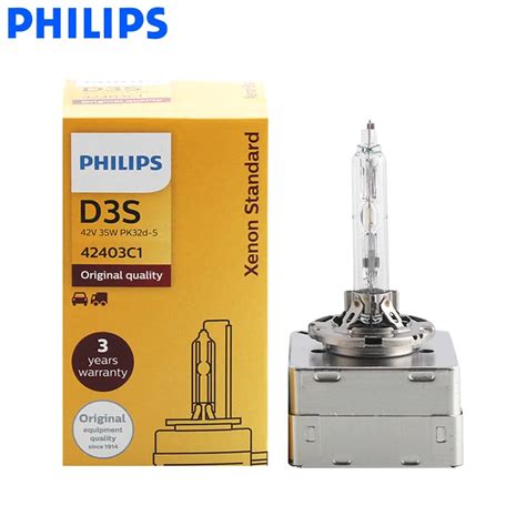 Philips D3S HID 42403C1 35W Xenon Standard Head Lamp 4200K Bright White