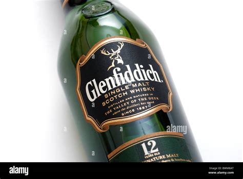 Glenfiddich 12 Year Old Scotch Whisky Bottle Stock Photo Alamy