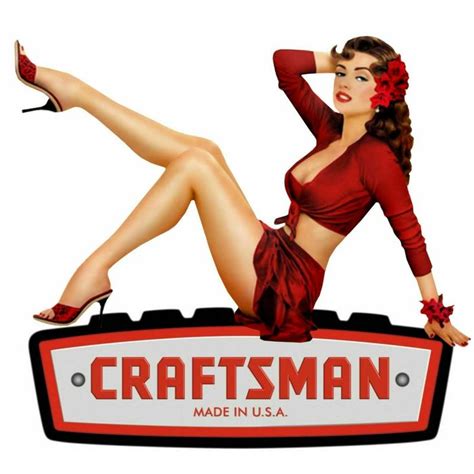 CRAFTSMAN TOOL STICKER DECAL SEXY GIRL MECHANIC TOOLBOX SIGN CHEST USA