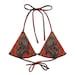 Goth Skull Rococo Black Red String Bikini Top Vintage Inspired Baroque Style Dark Romance