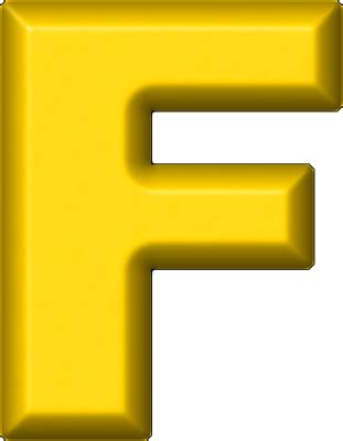 Yellow Letter F