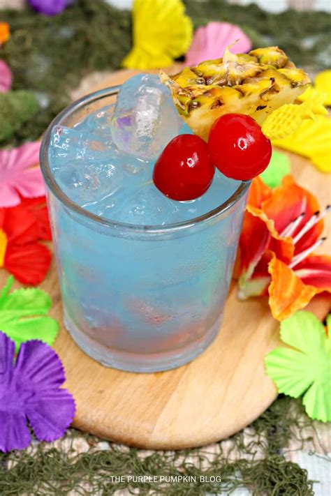 Totally Tropical Blue Hawaiian Cocktail - Perfect for Luau Parties!