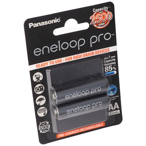 Panasonic Eneloop Pro Mignon Akku Bk 3hcde 2be Nimh 1 2volt Max