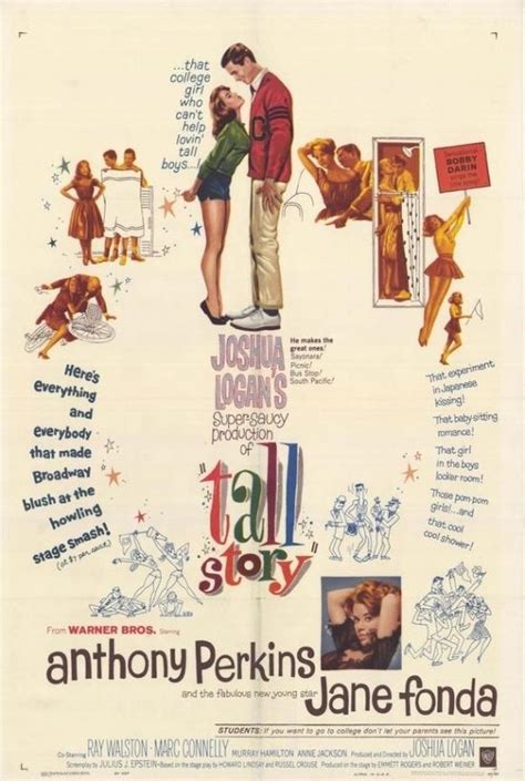 Tall Story Movie Poster (27 x 40) | Anthony perkins, Jane fonda, Movie ...