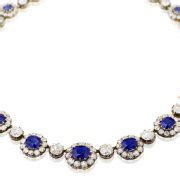 Sapphire Diamond Necklace Jethro Marles