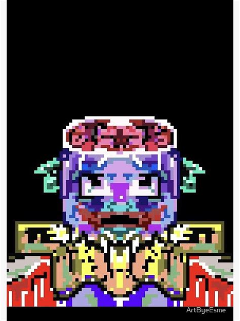 Pixel Art Clown Spiral Notebook By Artbyeesme Redbubble