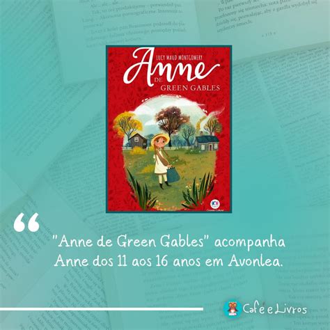 Livros de Anne With an E Ordem e Review Café e Livros