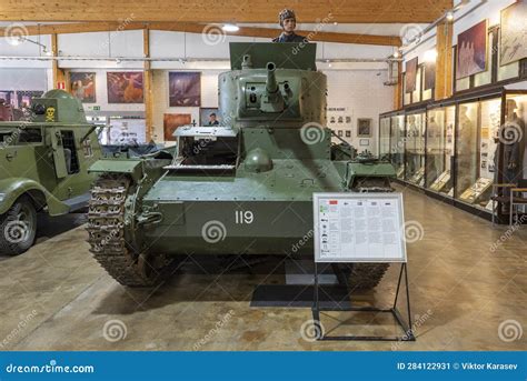 Captured Soviet Tank T-26m Model 1933 in the Museum of Armored Vehicles in Parola Editorial ...