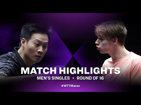 Highlights Truls Moregard Vs Wang Yang Ms R Wtt Champions Macao