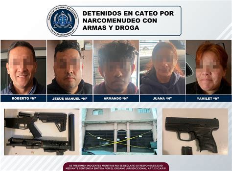 Cinco Detenidos Con Droga Y Armas Tras Cateo En Linea Bc