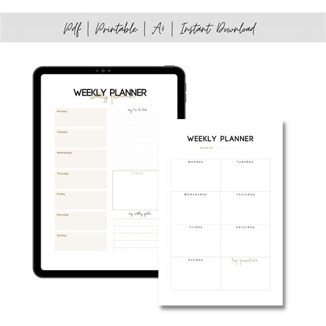 Simple Calendar Minimal Calendar Neutral Monthly Calendar