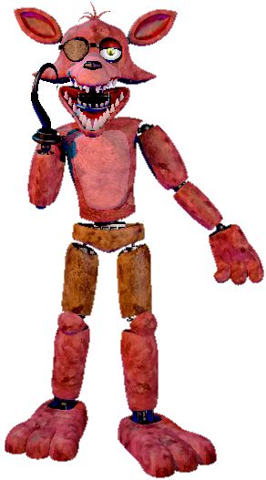 Sfmfnaf Unwithered Foxy Render Full Body By Estevamgamer On Deviantart