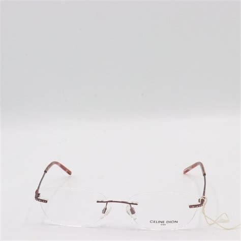 Celine Dion Accessories Celine Dion Rimless Squoval Red Vintage Celebrity Glasses 52 6 135