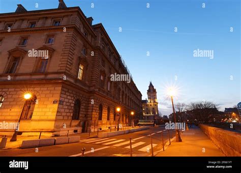 The Quai Des Orfevres Historic Headquarters Of The Paris Judicial