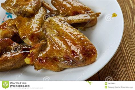 Sticky Thai Chicken Wings Stock Image Image Of Wings 104754825