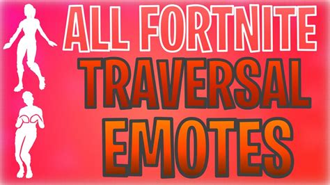 All Fortnite Traversal Emotes Dances Showcase W In Game Gameplay Conga