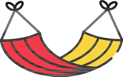 Hammock Icon In Red And Yellow Color 24456866 Vector Art At Vecteezy