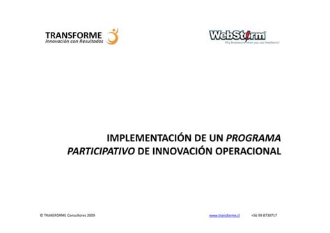 Programas Participativos De Eficiencia Operacional Ppt