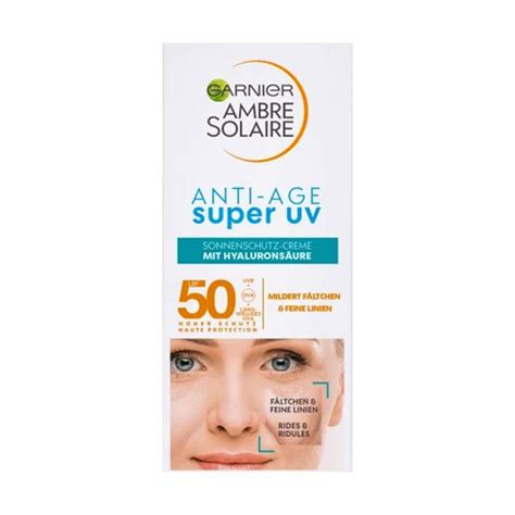 Garnier Ambre Solaire Sonnencreme Gesicht Anti Age Super Uv