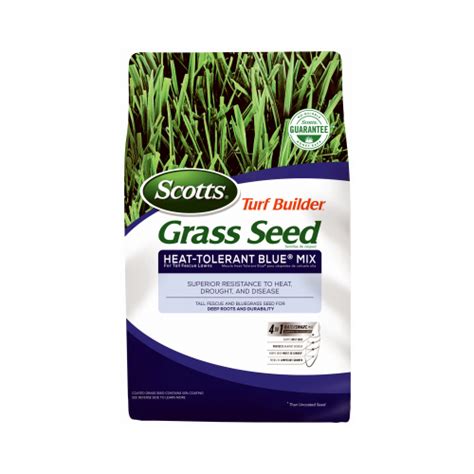 Scotts Turf Builder Grass Seed Heat Tolerant Blue Mix For Tall