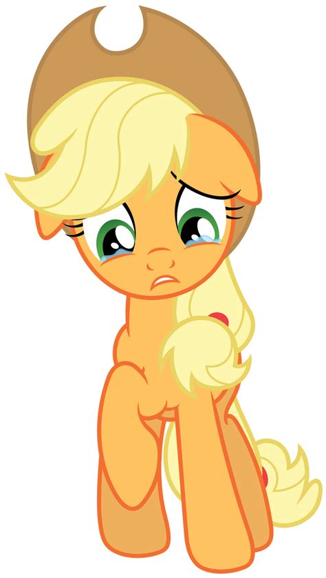 Sad Applejack By Stabzor On Deviantart