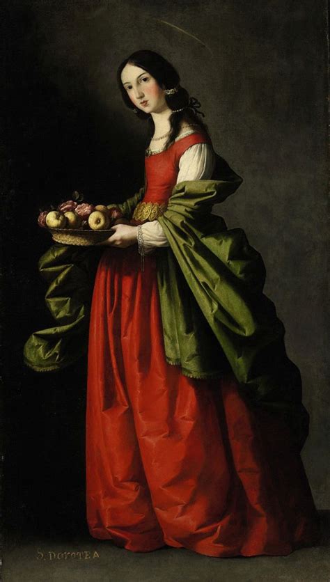 Francisco De Zurbarán Santa Dorotea Barroco España Y Portugal Zurbaran Francisco