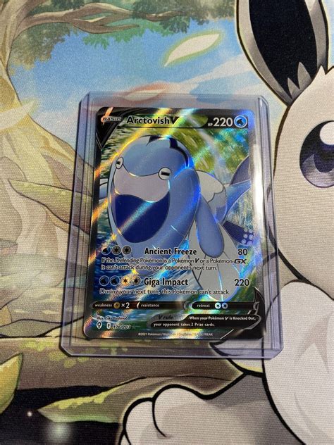 Pok Mon Tcg Arctovish V Evolving Skies Holo Ultra Rare Nm Mint