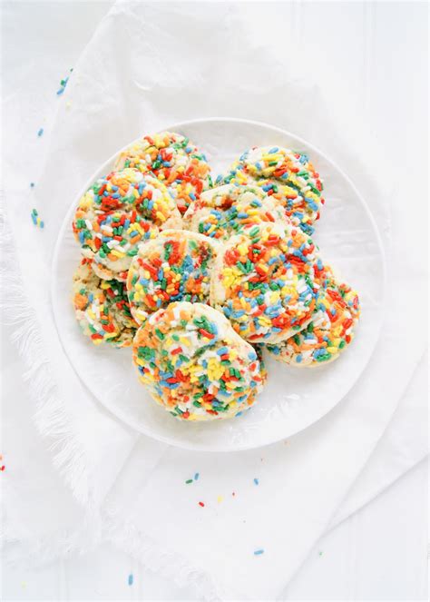 Sprinkle Drop Sugar Cookies Kathleens Cravings