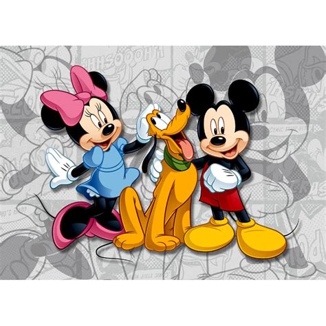 Fototapet Minnie Si Mickey Mouse Pentru Camere Copii Tragetro